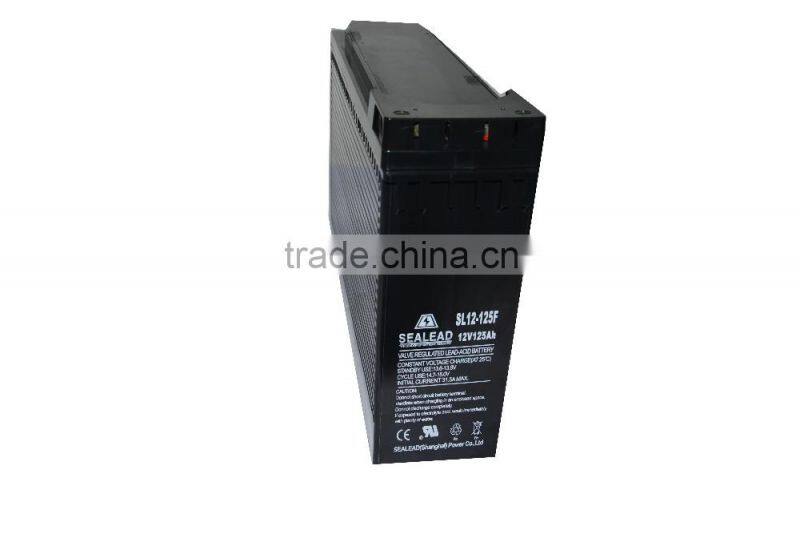 factory promotion 12v 125AH deep cycle battery for UPS