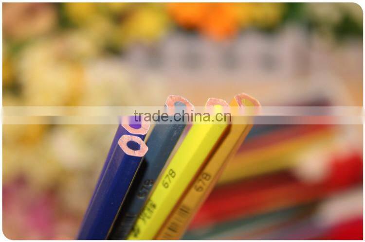 Water soluble pencil Using lead-free poison 48 different colors pencil High quality color core