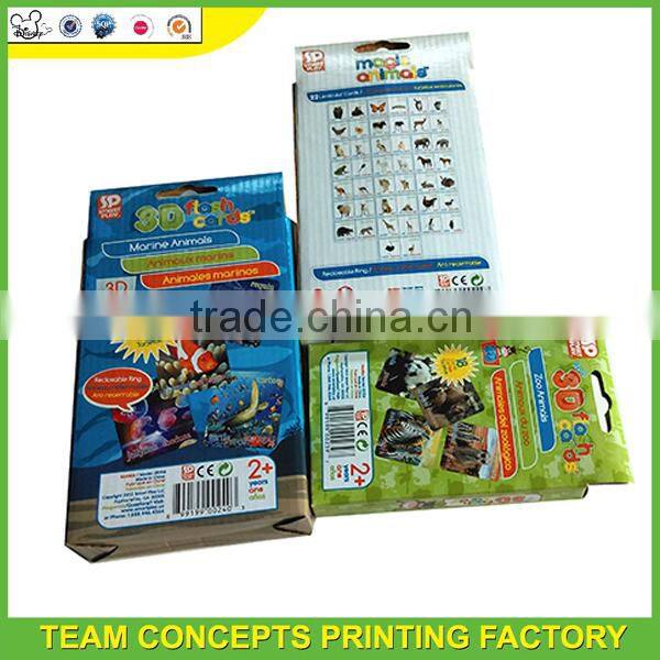 Printing paper box with header card