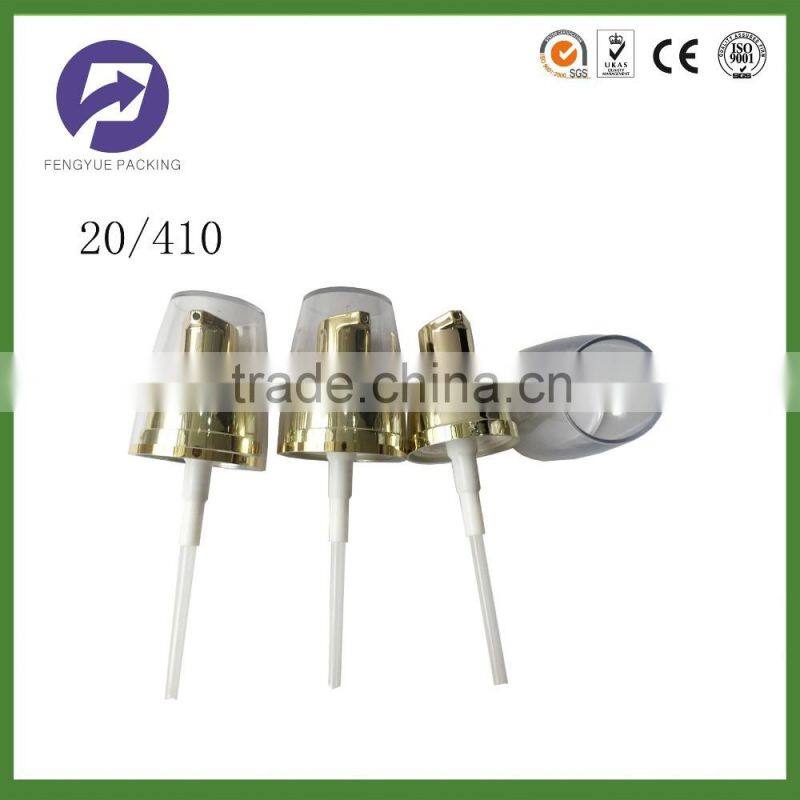 All gold UV 20/410 cream lotion pump with overcap