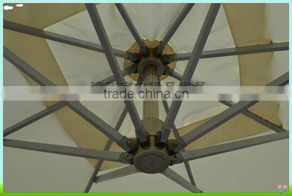 luxurious big garden decoration twin umbrella