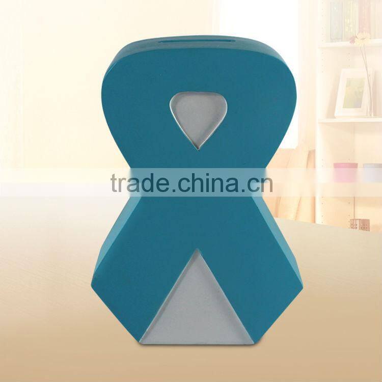 Beautiful polyresin money bank coin box
