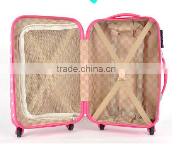 abs 4wheel trolley bag travel cabin size luggage abs pc trolley bag