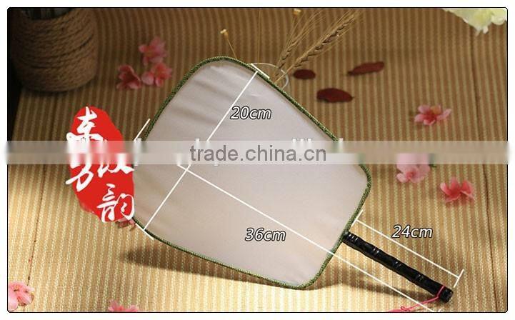 Chinese silk fan fancy diy blank hand fans
