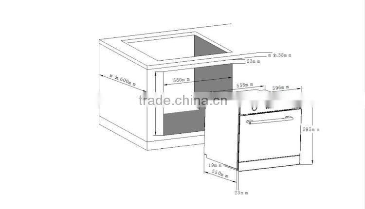 CE CB Approved 61L Built In Electric Oven/Gas Oven/Gas & Electric Oven