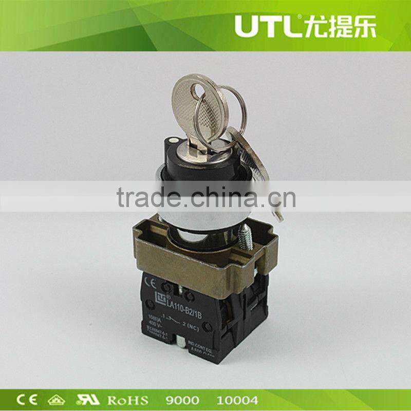 LA110-B2-BG 400V Key Pushbutton Rotary Switch