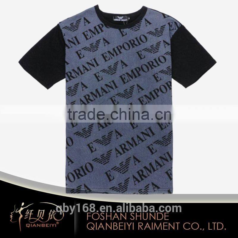 Personalized summer men round neck custom sublimation t shirt