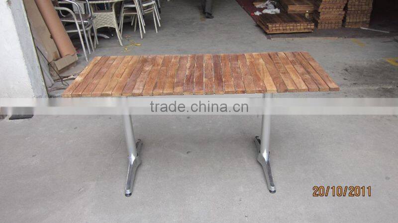 Used long dining table leg aluminum mental table base F3H2A