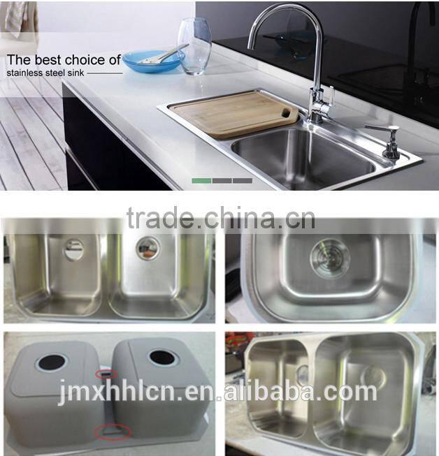 2015 hotsell 30/70 undermount stainless steel kitchen sink