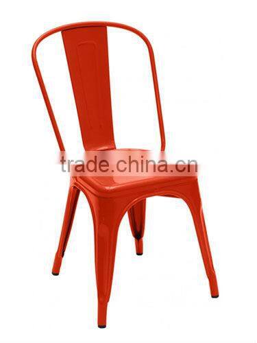 Marais dining chair high back armless cheap metal chairs