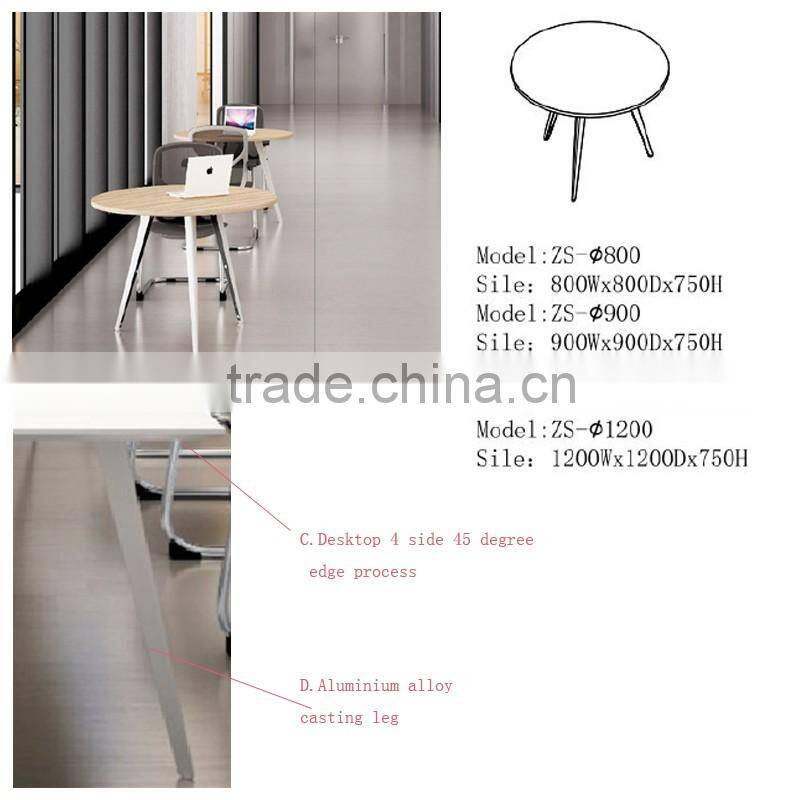 Modern Office Meeting Room Use Metal Frame Negotiation Table ZS-800