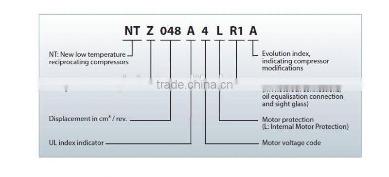 Maneurop Reciprocating Compressor NTZ271A4LR1A