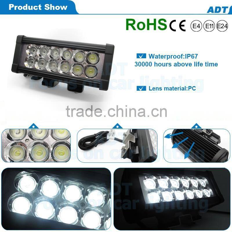 8Inch 36W CR-EE LED Work Light Flood Lamp Bar Driving Offroad 12-30V ATV SUV