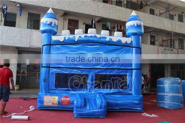 blue inflatable bouncy castle, inflatable jumping castle, inflatable castle