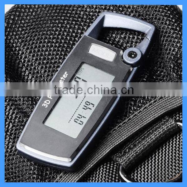 3D Sensor pedometer ,carabineer pedometer ,personal pedometer