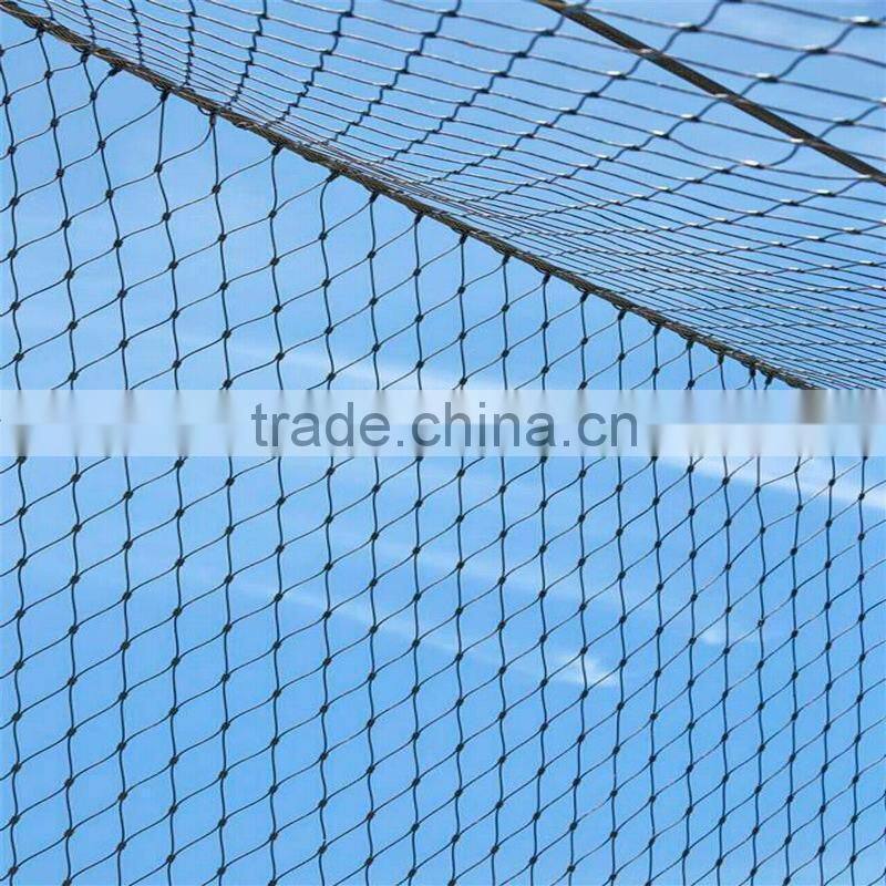 stainless steel woven rope mesh for bird netting