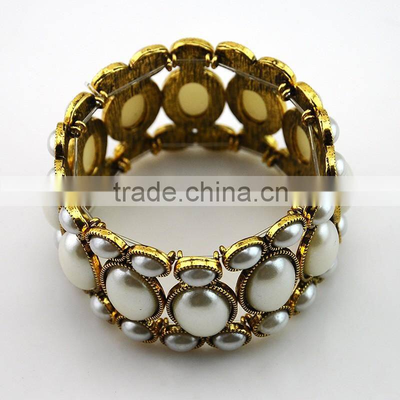Fashion Elegant Vintage Retro Women Lady Rhinestone Bracelet