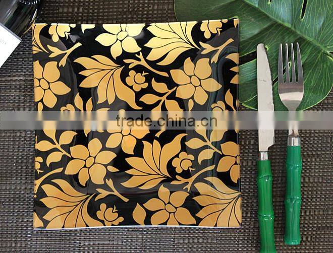 2015 new decal printing square glass plate