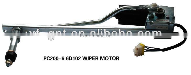 low price 6D102 Wiper Motor for PC200-6 excavator parts