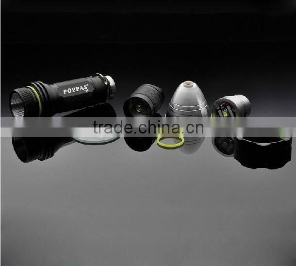 F18 High power Best T6 Police Rechargeable 3.7v rechargeable led flashlight