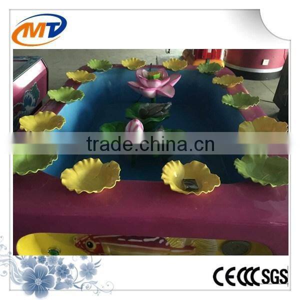 Indoor Lotus Pond kids magnetic fishing game machine for 14 kids together