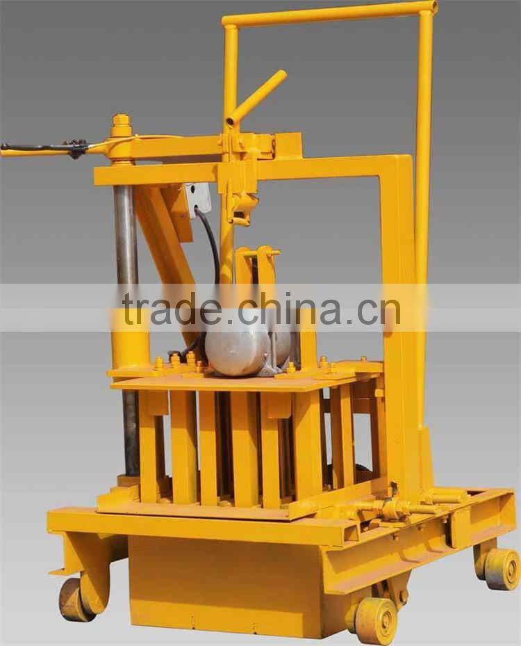 QMR2-45 new premium small manual block making machine in Kenya concrete mobile brick machine price
