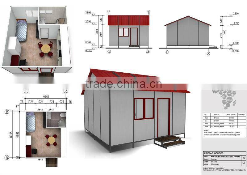 china Fast installation and steel structure prefab buildings