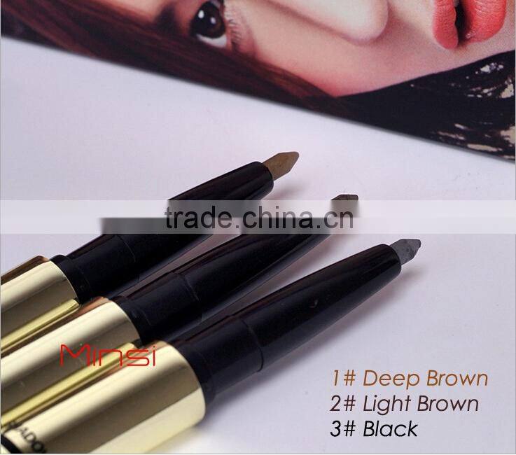 NO.1 brand Mistine 3D Efficiency 100% Performing makeup Waterproof Eyebrow Pancil + Eyebrow Powder +Setting Cream