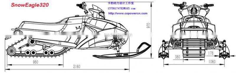 New 320CC toy snow scooter (Direct factory)