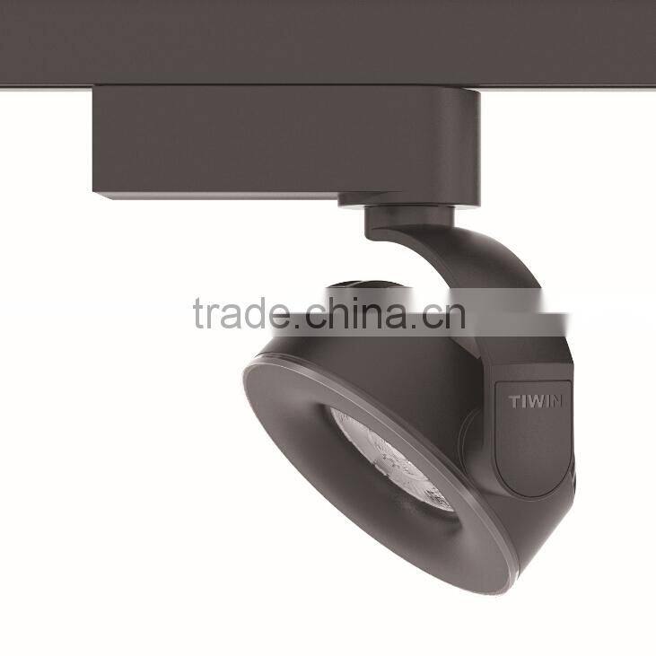 TIWIN 2015 Art Gallery Hot Sell Aluminum alloy Citizen Chip white black 100V 110V 220V 230V 240V 1200lm 15w COB led track light