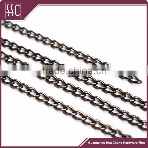 gunmetal bag chain for handbag hardware