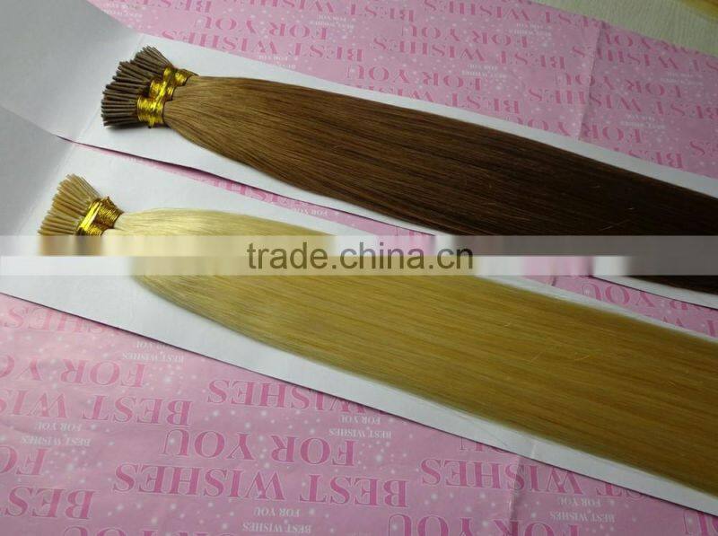 Russian Remy Hair Double Drawn I tip Hair Extensions