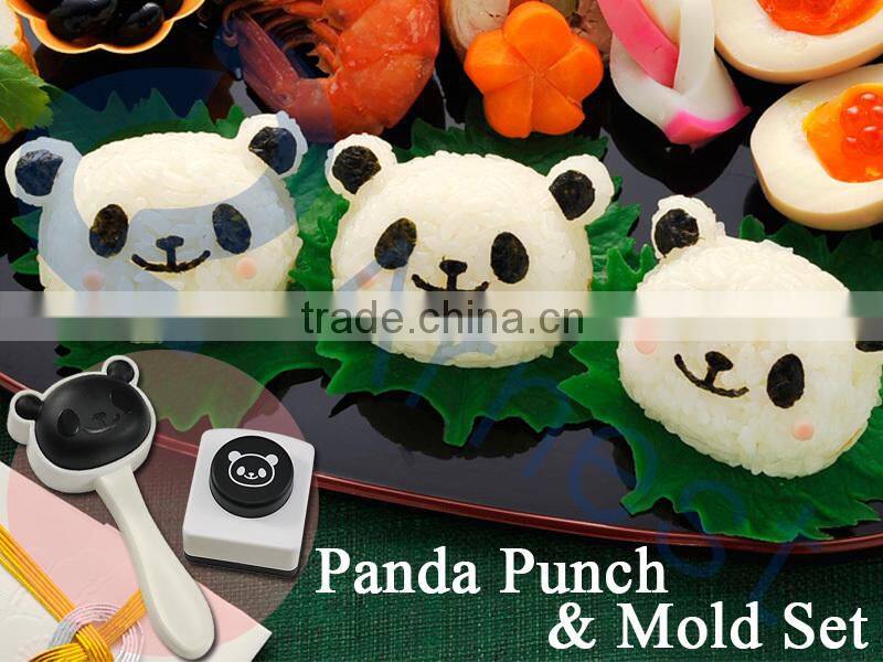 kitchenware cookware kitchen accessories food tools nori punch animal panda rice ball onigiri molds bento kids lunch box 75924