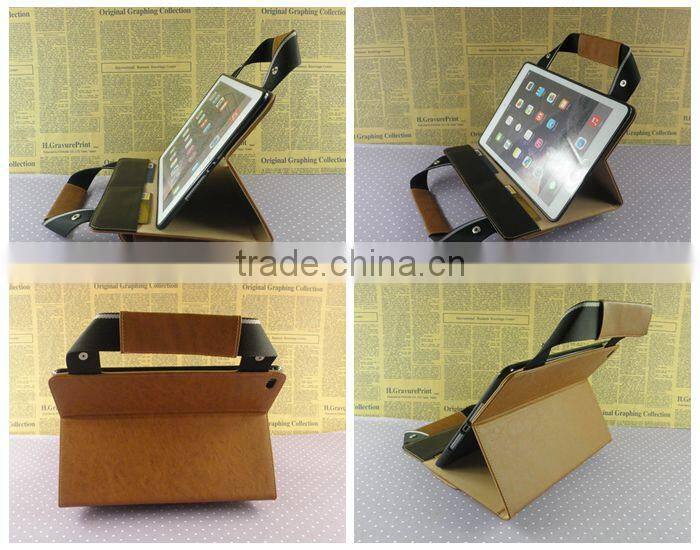 business messager flip bag wallet case for ipad air ipad pro with card pocket wholesale