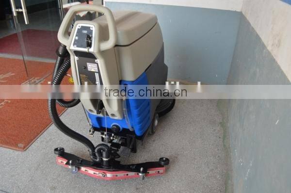 Hand push type hand floor scrubber machine