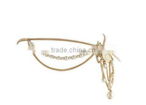 Indian Head Chain Jewelry Hairband Pearl Wholesale Hair Accessories for Woman Wedding