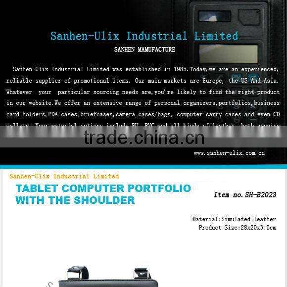 TABLET COMPUTER PORTFOLIO WITH THE SHOULDER