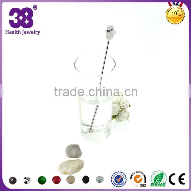 top newly design magnet 316L steel footprint design of water stir stick