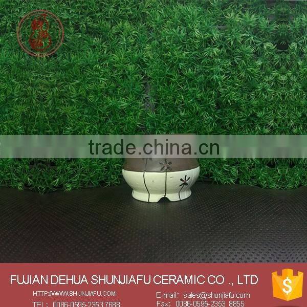 2016 New DIY Indoor Decor Small ceramic Glazed Pottery Planter, Bonsai Pots