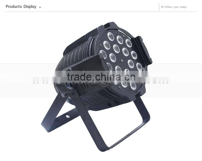 dj nightclub equipment 18pcs rgbwa+uv DMX 512 Cheap Led Par Disco Light