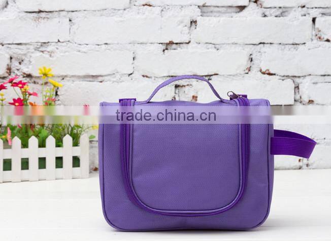 Black Grid Pattern Cosmetic Make Up Small Zippered Bag