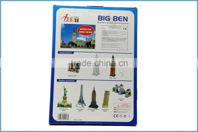 World's Great Architecture 3D Puzzle for BIG BEN