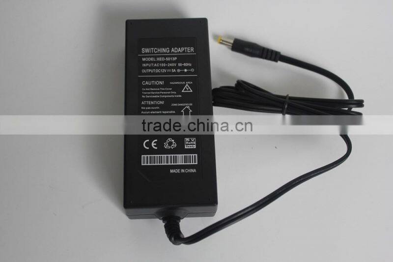 China Factory Direct Sale Top 10 Security 5A DC12V AC100-240V Switching Adapter use for Mobile Phone CCTV Camera