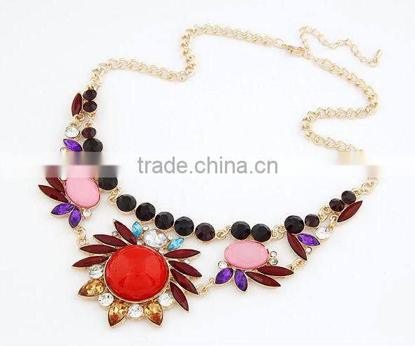 2014 Rhinestone Beads Thin Metal Stainless Steel Charm Bracelet