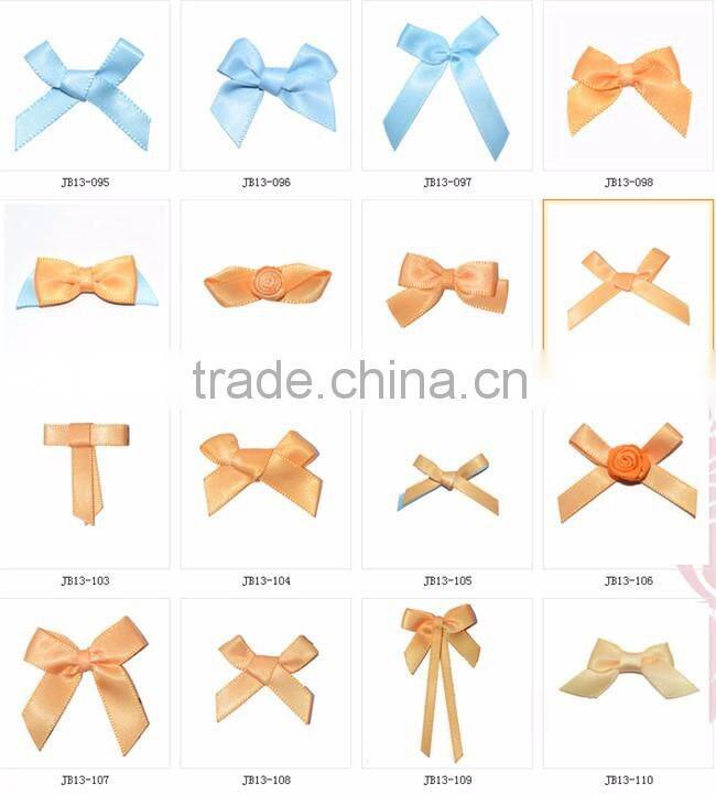 Dot Print Polyester Ribbon Bow For Clothing
