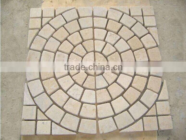 White limestone lump slabs for sale