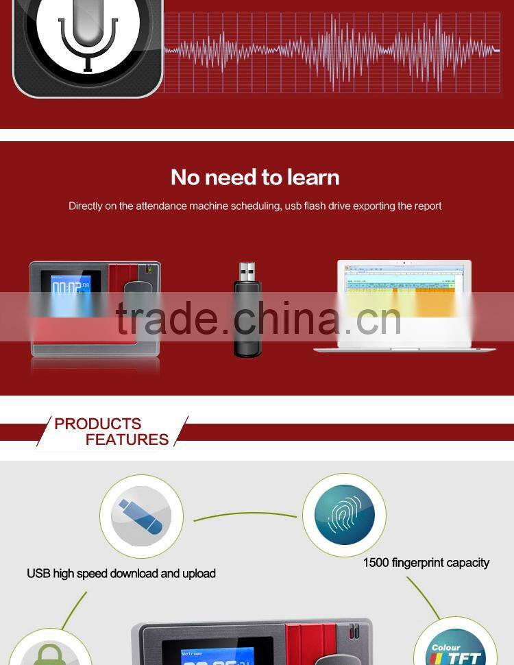 portable fingerprint time attendance and door access control system