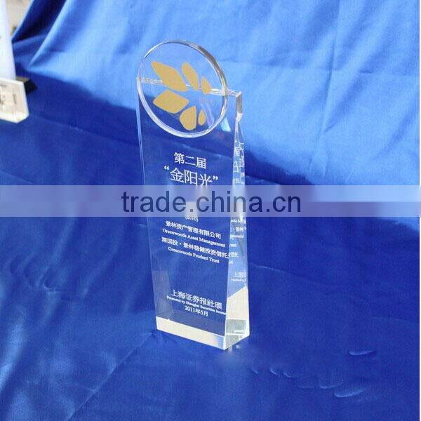 High transparency custom acrylic award stands wholesale