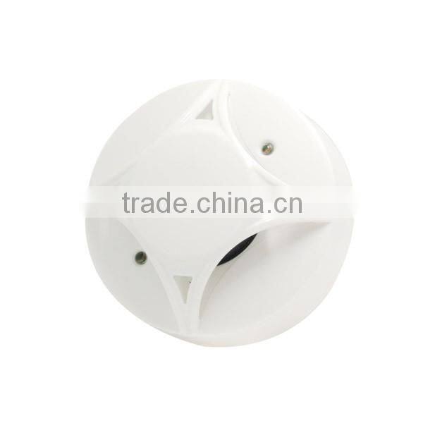 relay output and LED flash combined heat and smoke detector