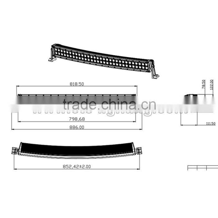 Superior Quality High Intensity Ce Rohs Certified Led Bar Curved